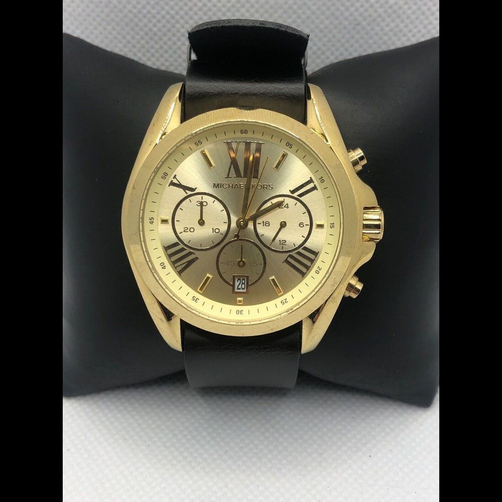 Michael KorsĀ MK5722 Women Leather AnalogāDial Quartz Watch W/ Custom Band XX266